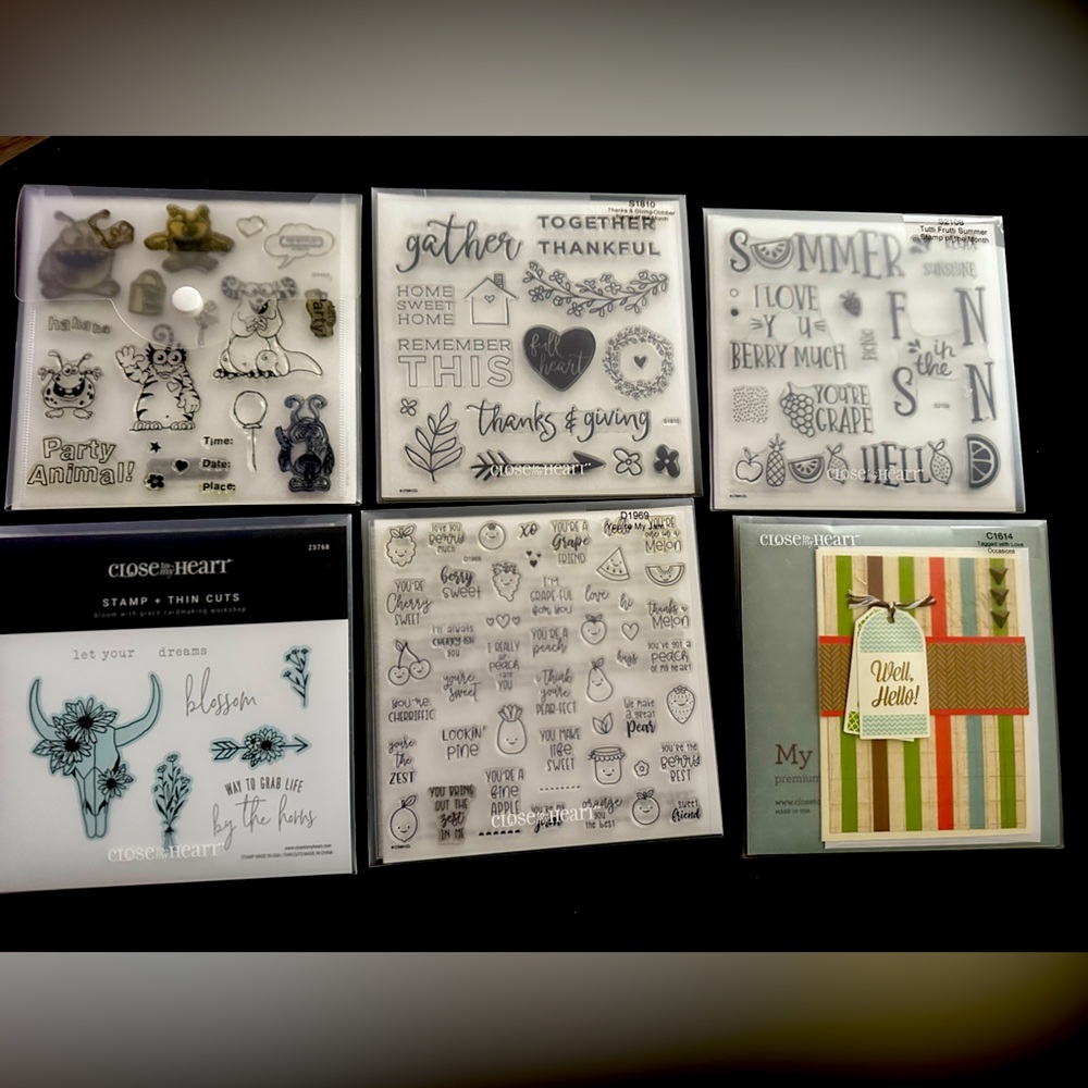 My Acrylix and Close to the Heart Decorative Stamps.